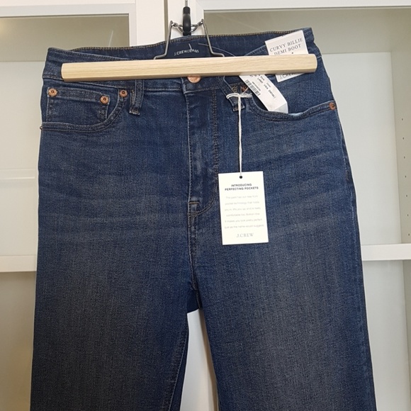 (SOLD)J.Crew Jeans Curvy 'Demi Boot Crop' Jeans - Picture 2 of 5